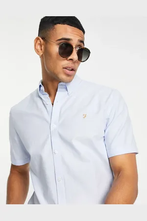 Farah Brewer slim fit short sleeve shirt in