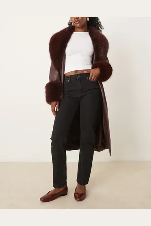 SELECTED Femme slim jeans with asymmetric detail in