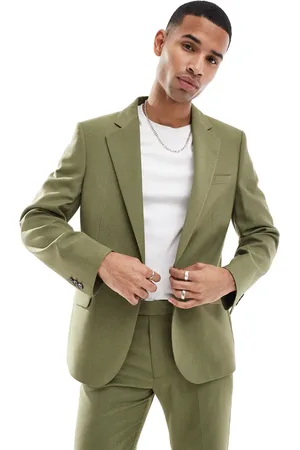 ASOS Slim suit jacket in micro texture