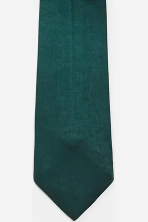Six Stories Satin tie in emerald