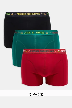 JACK & JONES 3-pack Christmas boxers in