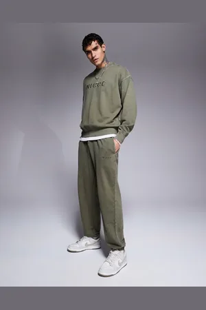 Nicce London Washed sweatpants in khaki - part of a set
