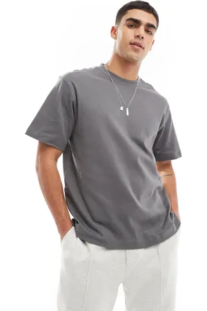 JACK & JONES Heavyweight oversized t-shirt in dark