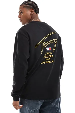 Tommy Hilfiger Signature back print long sleeve T-shirt in