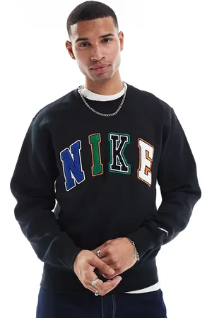 Nike Club chenille logo sweatshirt in