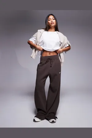 Nike Phoenix Fleece high rise wide leg sweatpants in
