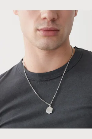 FADED FUTURE Geometric pendant necklace in