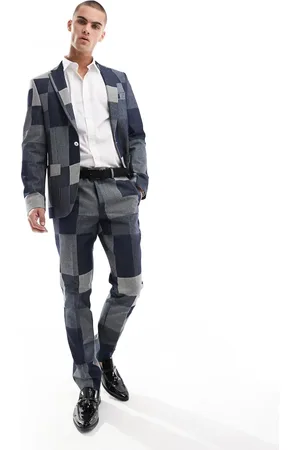 Twisted Tailor Suit pants in denim patch - part of a set