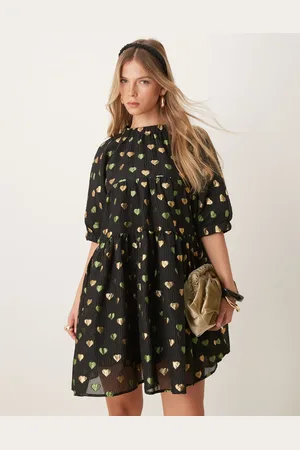 Sister Jane Jacquard hearts mini dress in