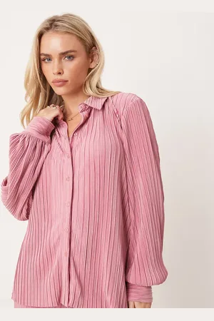 VILA Plisse shirt in dusty - part of a set
