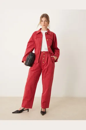 Ghospell High waisted denim jeans in - part of a set