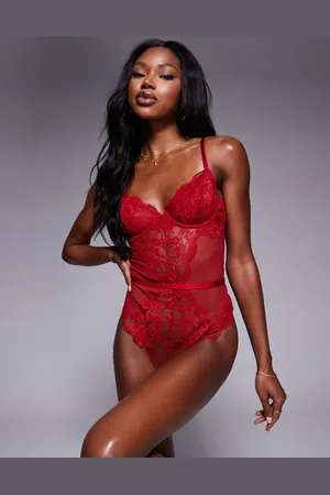 ASOS Lola lace underwire bodysuit in