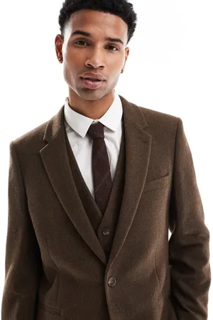 ASOS Skinny suit jacket with wool in twill