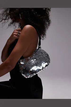 Topshop Sonia sequin shoulder bag in