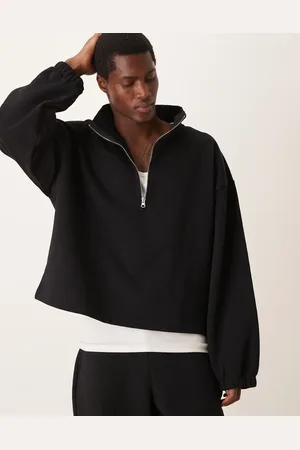 ASOS Heavyweight funnel neck sweatshirt in - part of a set