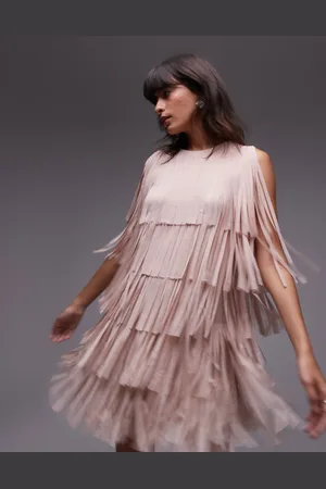 & OTHER STORIES Sleeveless mini dress with all-over fringing in