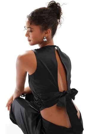 VERO MODA Bow back satin top in - part of a set