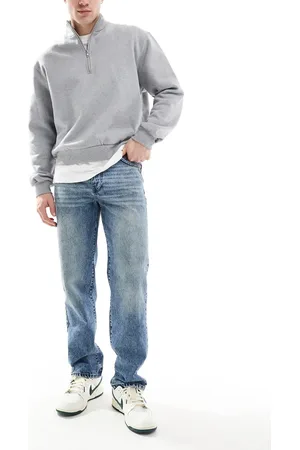 ASOS Straight leg jeans in mid wash