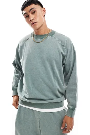 ASOS Oversized sweatshirt with raglan sleeve in washed