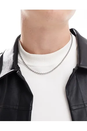 LOST SOULS 4mm rolo chain necklace in stainless steel