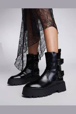 River Island Chunky biker boot in