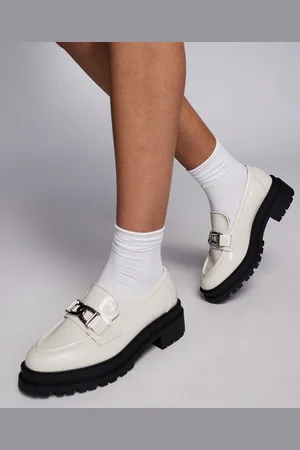 River Island Chunky loafers in cream