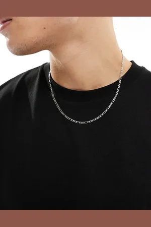 Icon Brand 3mm figaro chain necklace in stainless steel