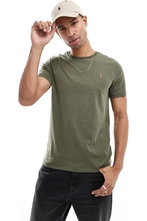 Ralph Lauren Icon logo pima cotton T-shirt in dark heather