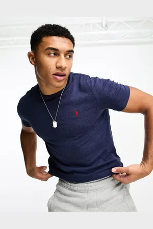 Ralph Lauren Icon logo T-shirt custom fit in heather