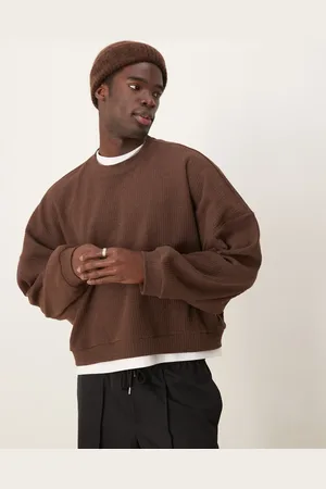 ASOS Extreme oversized cropped lightweight sweater with brushed rib in