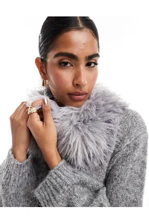 ASOS Snood with long faux fur design in