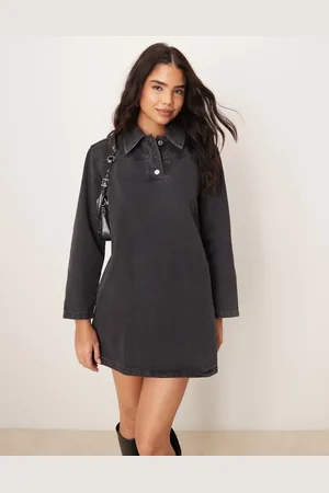 ASOS Denim shirt dress in washed