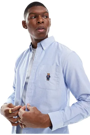 Ralph Lauren Bear logo oxford shirt in light