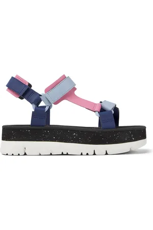 Camper Oruga Up Sandalias Mujer AzulNaranjaBlanco talla 40 Piel lisa