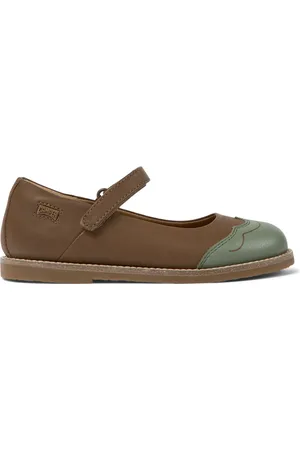 Camper Twins Balerinas MarronVerde talla 26 Piel lisa