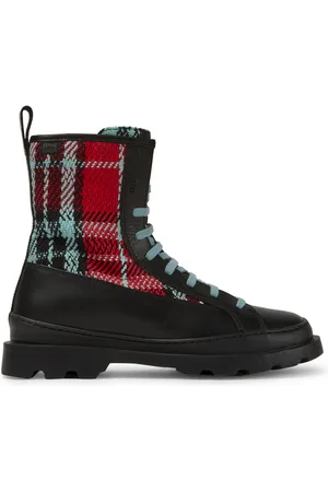 Camper Brutus Botas Mujer NegroRojoAzul talla 38 Piel Lisa/