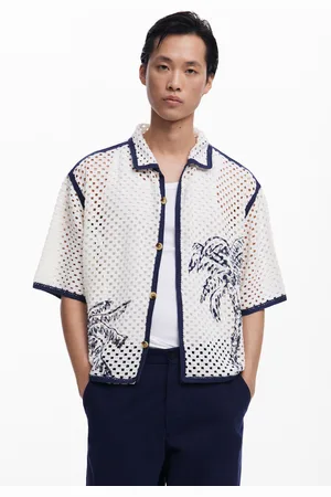 Desigual Camisa calada palmeras - - S