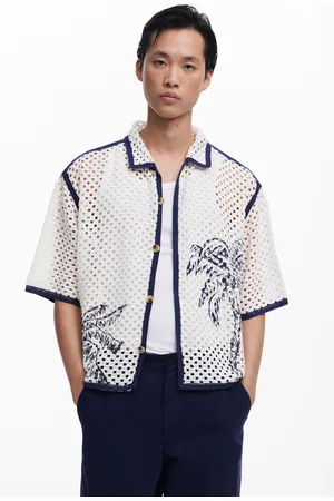 Desigual Camisa calada palmeras - - XL