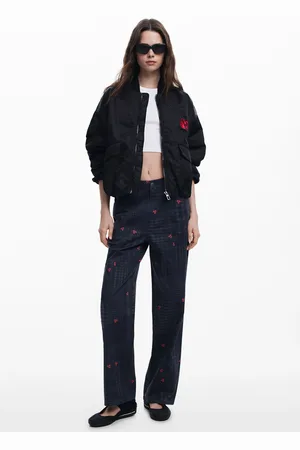 Desigual Pantalón cuadros y cerezas - - XS