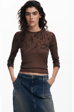 Desigual Camiseta manga larga letras - - M
