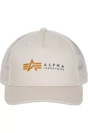 Alpha Industries Gorra Trucjer Alpha Label One Size Jet Stream White