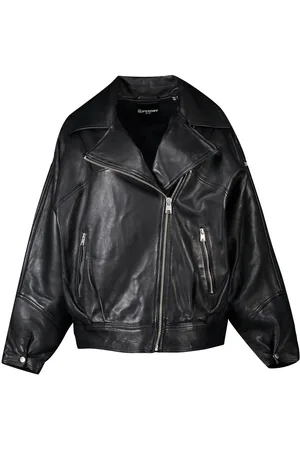 Superdry Chaqueta Piel Heritage Leather Moto Racer Negro