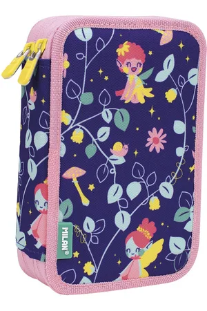 MILAN Filled Double Decker Pencil Case Fun Animals Special Series