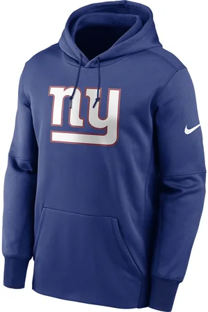 New York Giants Nike Prime Logo Therma Pullover Hoodie - Mens