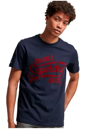 CAMISETA SUPERDRY HOMBRE ATHLETIC SCRIPT GRAPHIC TEE AZUL