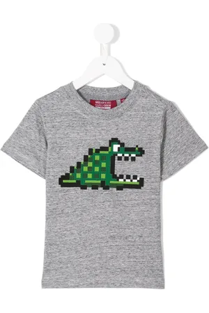 MOSTLY HEARD RARELY SEEN Pixel croc print T-shirt