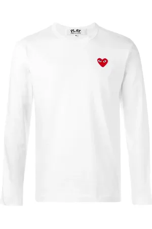 Comme des Garçons Playera manga larga con parche de corazón
