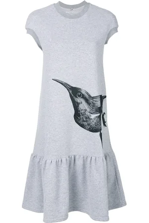 Ioana Ciolacu Bird print T-shirt dress