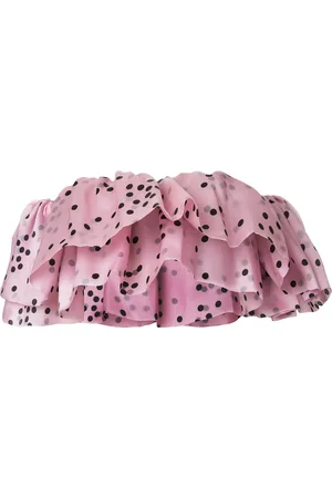 Bambah Ruffled silk organza top
