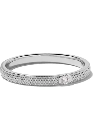 De Beers 18kt white gold Azulea diamond band